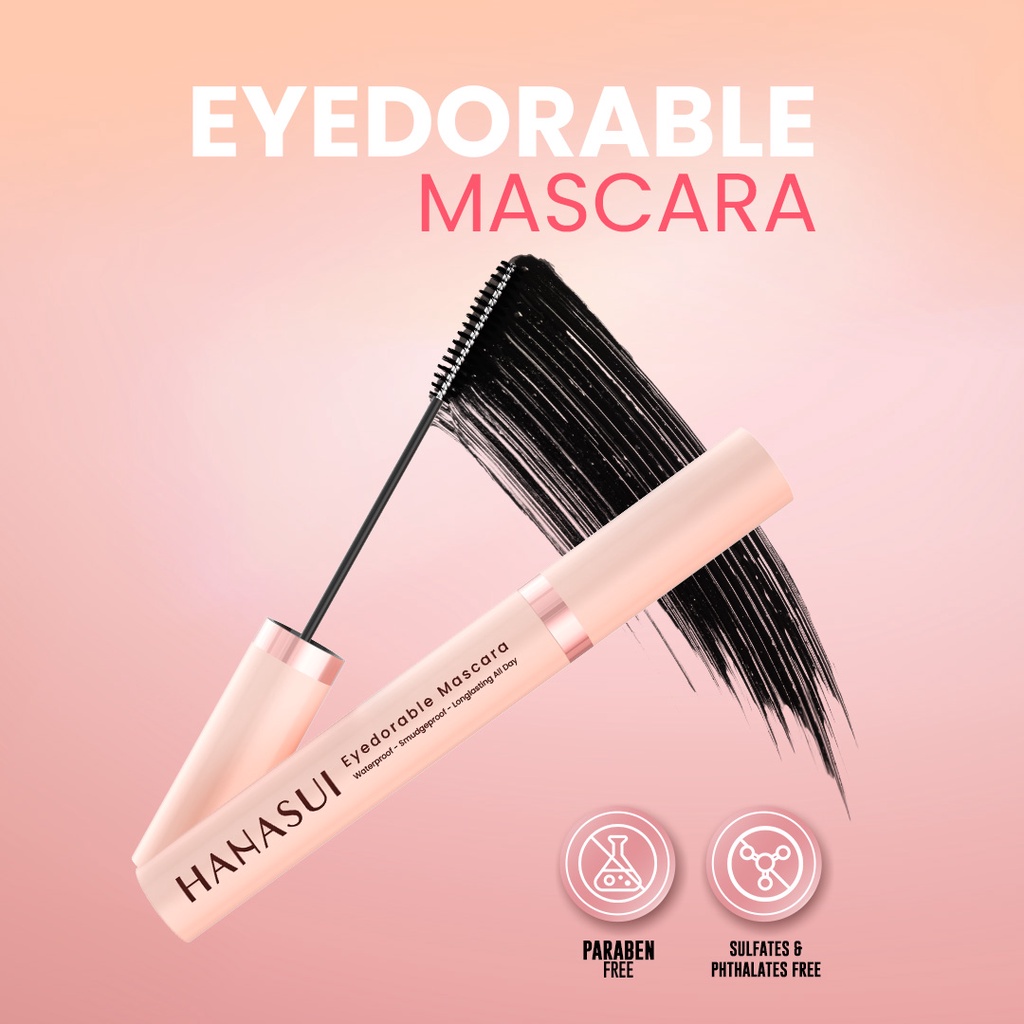 Hanasui Eyedorable Mascara Black Waterproof | Maskara