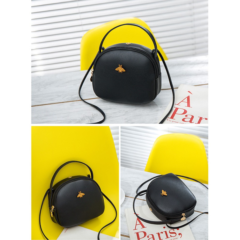 FYGALERY FYG1272 Tas Selempang Wanita Oval Mini Motif Lebah Slingbag Woman Fashion Murah