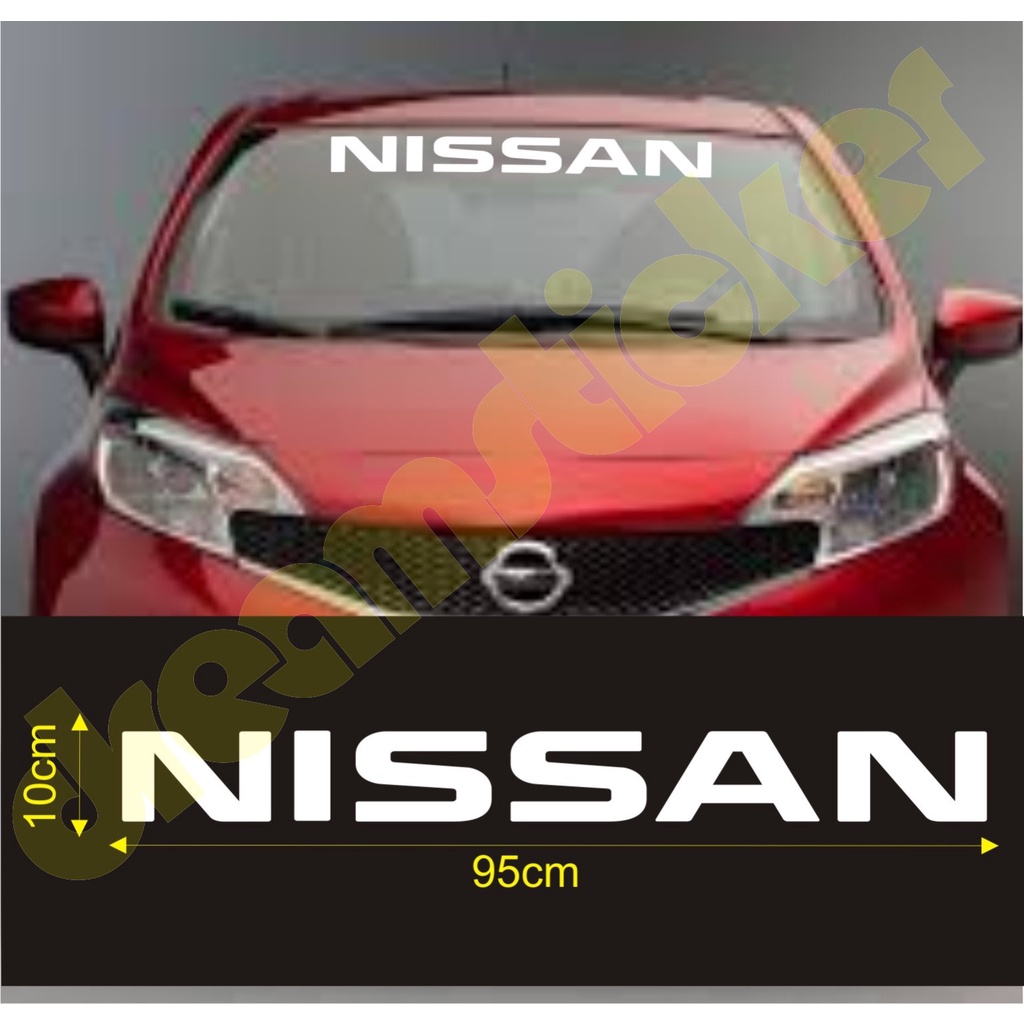 Sticker Stiker Kaca Depan Mobil Nissan Windshield