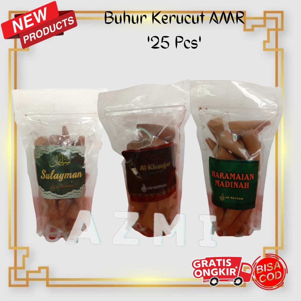 (ALL 1) Dupa Bukhur Buhur Bakhoor Kerucut Aromaterapi Arab Mini isi 25pcs Al Jufri Asap Atas