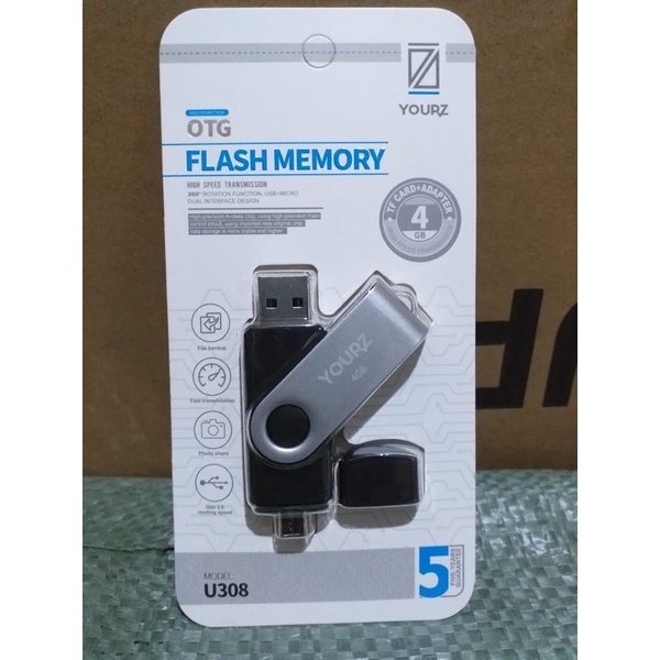 Ready OTG FLASHDISK MICRO YOURZ ORIGINAL 2GB/4Gb/8GB/16GB/32GB/64GB/128GB REAL QUALITY BY SMOLL