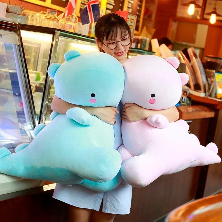 ➨ Mainan Boneka Dinosaurus Lucu Imut Terbaru Bahan Plush Lembut Untuk Hadiah Anak Couple Pasangan ✈