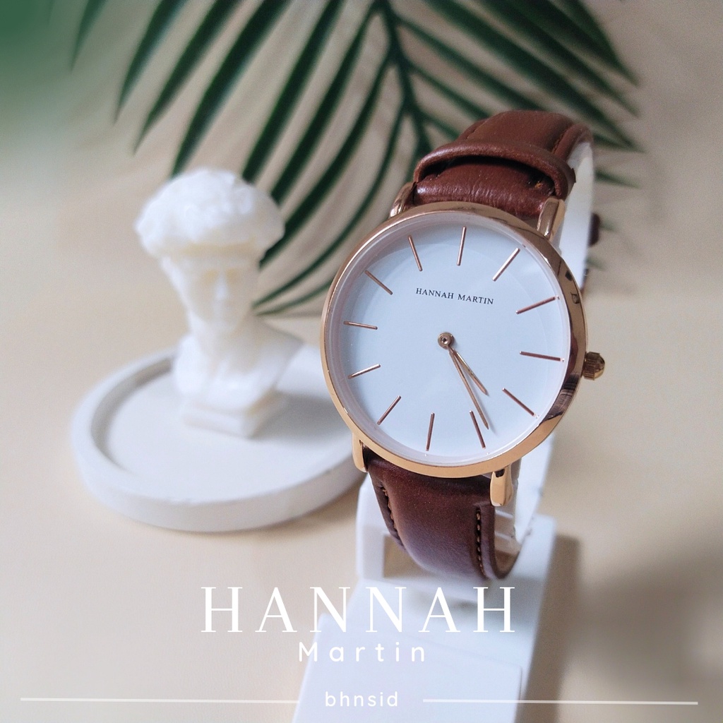 Hannah Martin - Unisex Analog Watch - Jam Wanita / Jam Pria Casual Strap