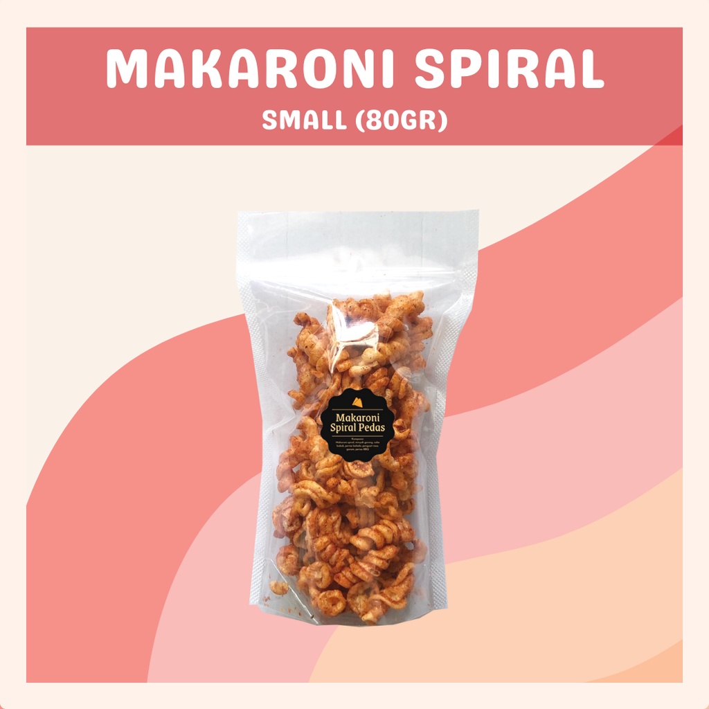 [DELISH SNACKS] Makaroni Spiral Pedas (S) 80gr / Snack Cemilan Camilan Makroni Pedes Gurih