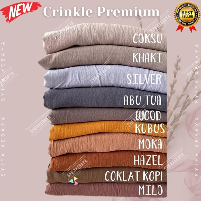 Best Seller Kain Crinkle Airflow Premium / Kain Crincle Kringkel Airflow Meteran