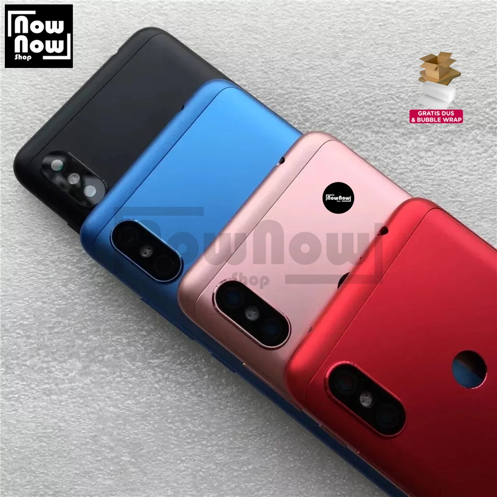 Backdoor Tutup Belakang Baterai Xiaomi Redmi 6 Pro / Mi A2 Lite M1805D1SG Backcover Back Casing Housing Cover Belakang Back Case Panel Replacement