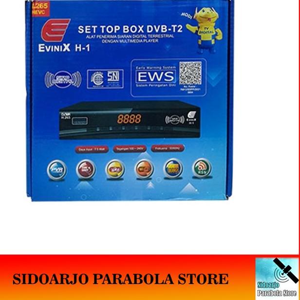 ➼ Set Top Box STB TV Digital DVBT2 Evinix H-1 New Box DVB-T2 UHF Gratis ❆