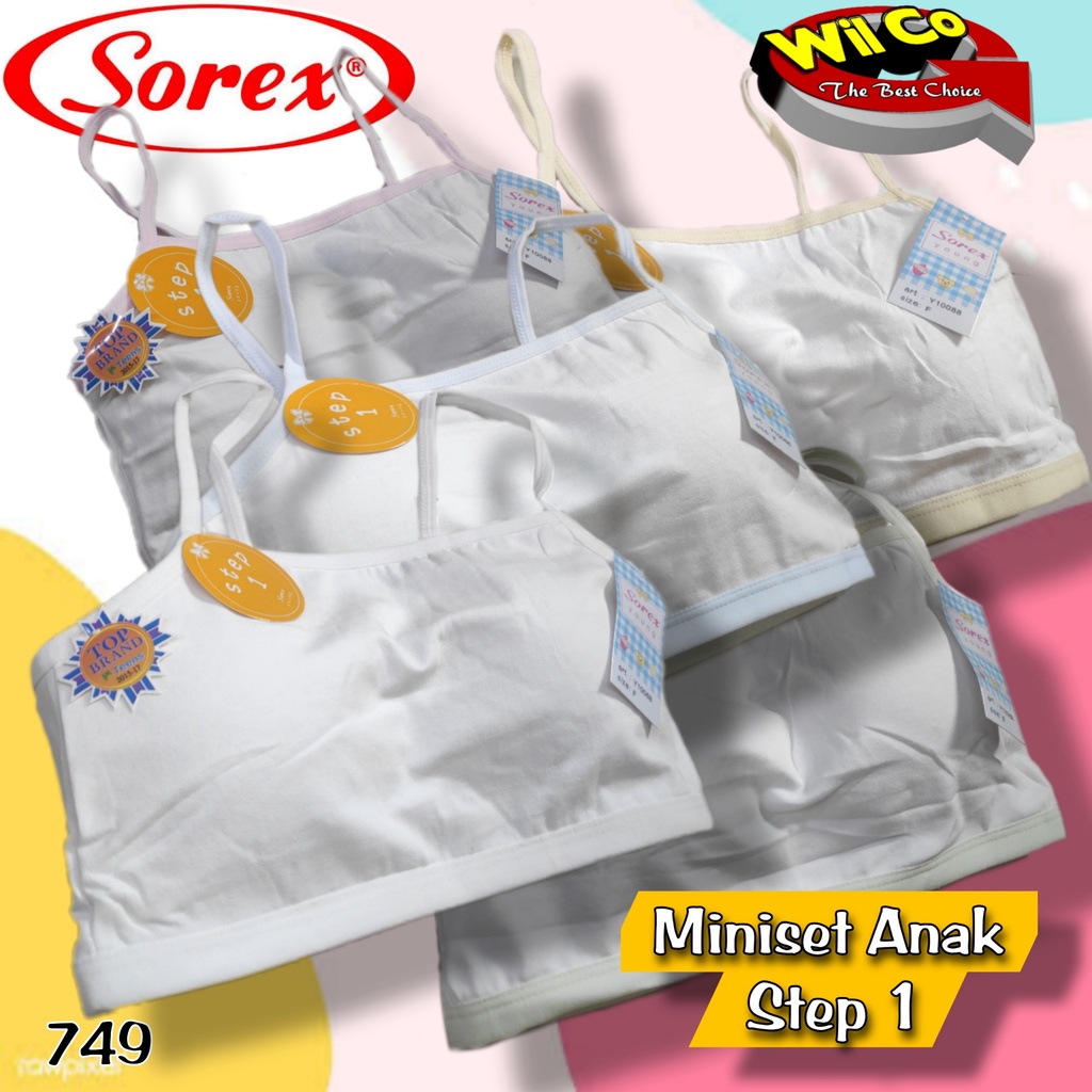 K749 - [Harga Per 1 Pcs] MINISET ANAK WANITA PAKAIAN DALAM ANAK SOREX STEP 1 TALI KECIL FREE SIZE