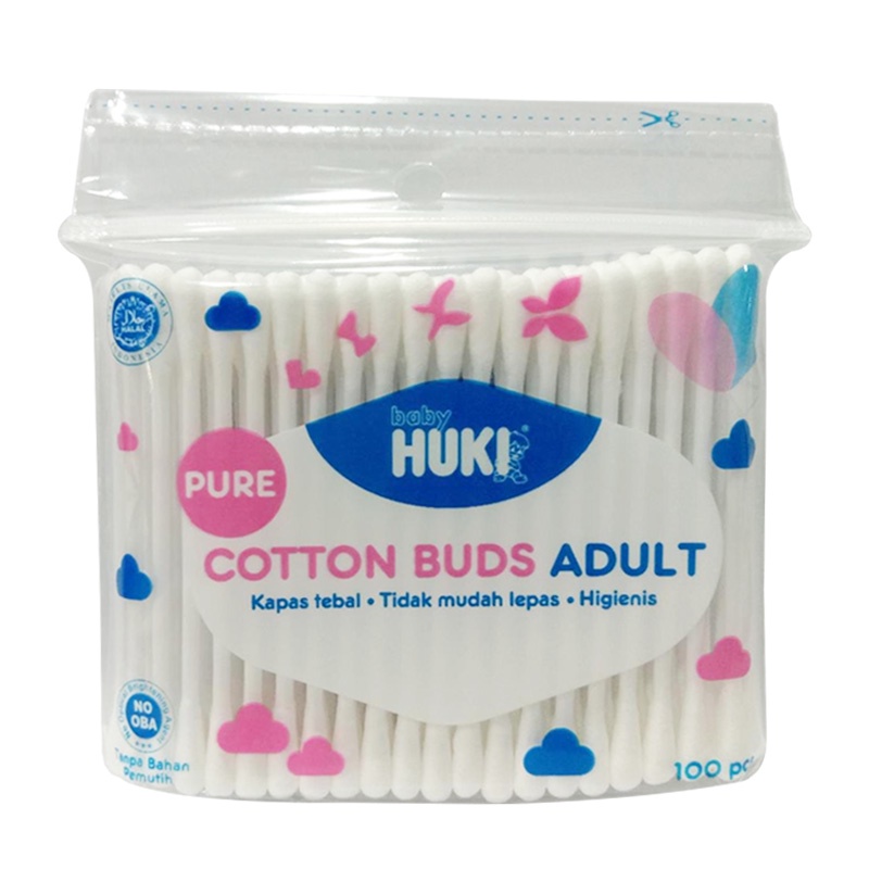 HUKI PURE COTTON BUDS BABY 150PCS / ADULT 100PCS