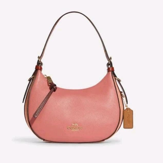 SALE TERBATAS COACH HOBBO Bahan Kulit 2 tali + Paperbag Tas Selempang Wanita Premium free sertifikat