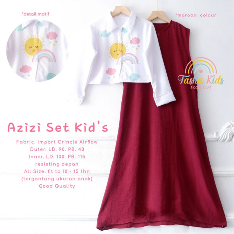 SETELAN OUTER DAN INNER DRESS CRINCKLE AIRFLOW ANAK TANGGUNG REMAJA