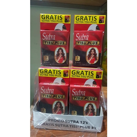 Promo SUTRA Merah isi 12 Gratis Sutra Tisu Plus isi 3