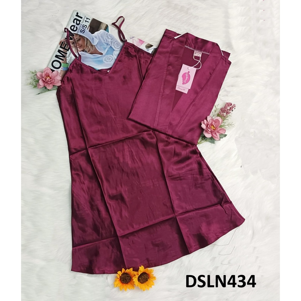 Baju Tidur Wanita Dress Kimono - Dalaman dan Kimono