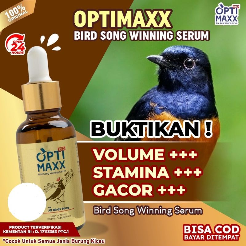Beli Ini Burung AUTO Gacor | OPTIMAXX Serum Penggacor Vitamin Burung