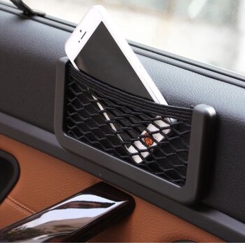 (BOW) Tempat Penyimpanan Barang Dalam Mobil Bentuk Jaring Car Organizer 2(55)