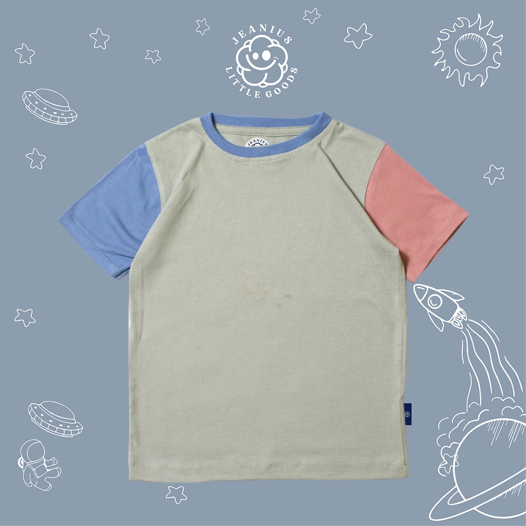 KAOS ANAK FAMILY SET OVERSIZE SAGE GREEN
