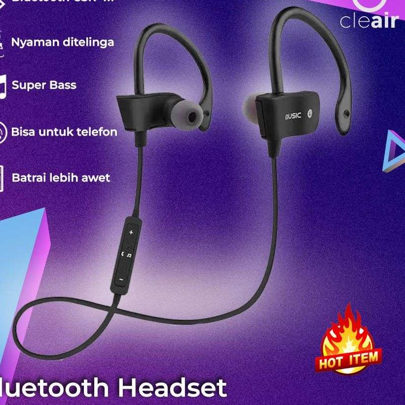 ♛ CleAir O2 - Headset Bluetooth Original Full Super Bass Terbaik Termurah Murah Gratis Ongkir ☼