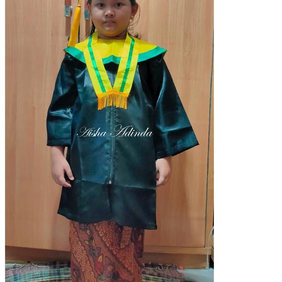 ♔ BAJU TOGA WISUDA ANAK TK PAUD SETELAN 1 SET BERKUALITAS ORIGINAL 100% SUPPLIER BEST SELLER ✴