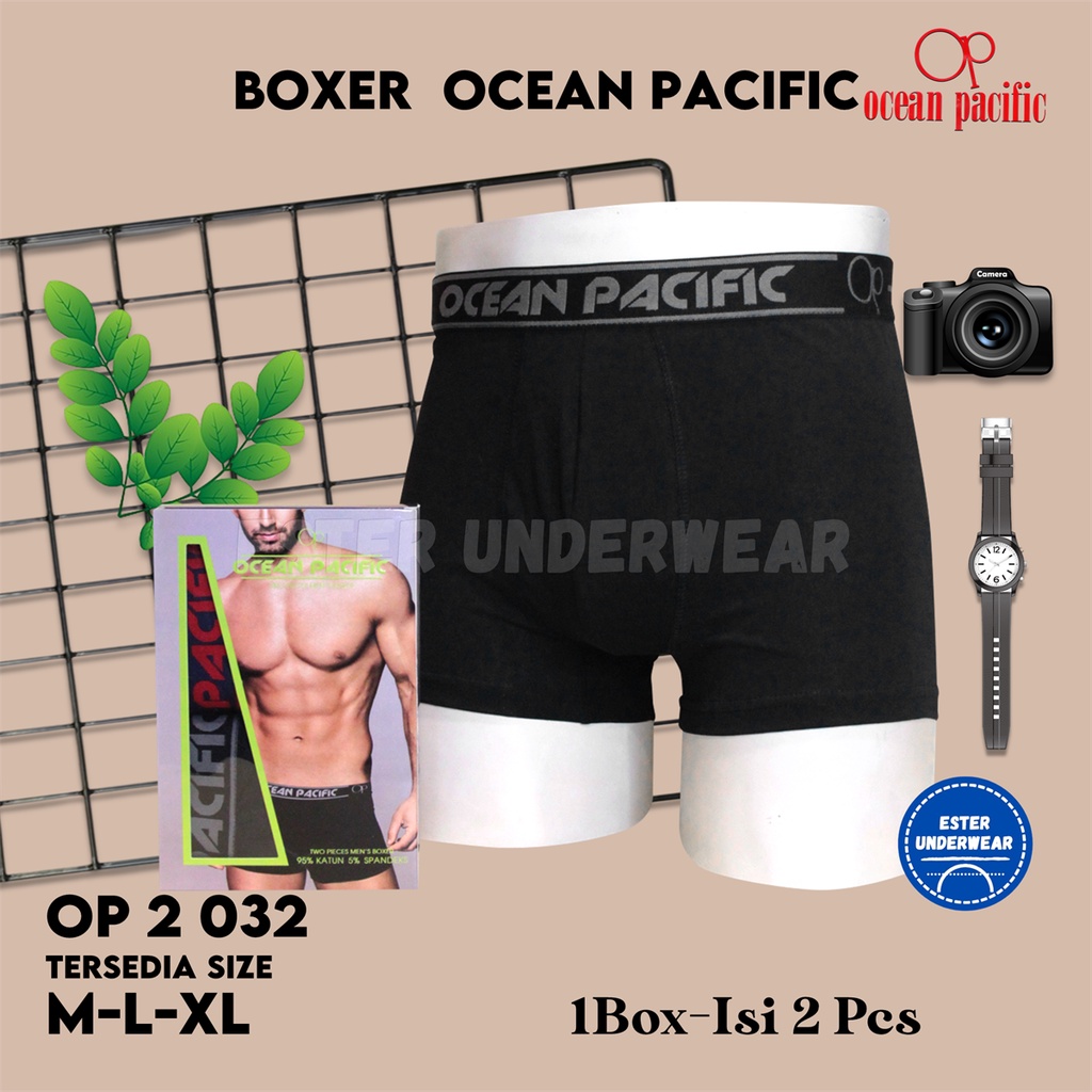 Celana Boxer Pria Ocean Pacific OP 032 isi 2 Pcs/Pack