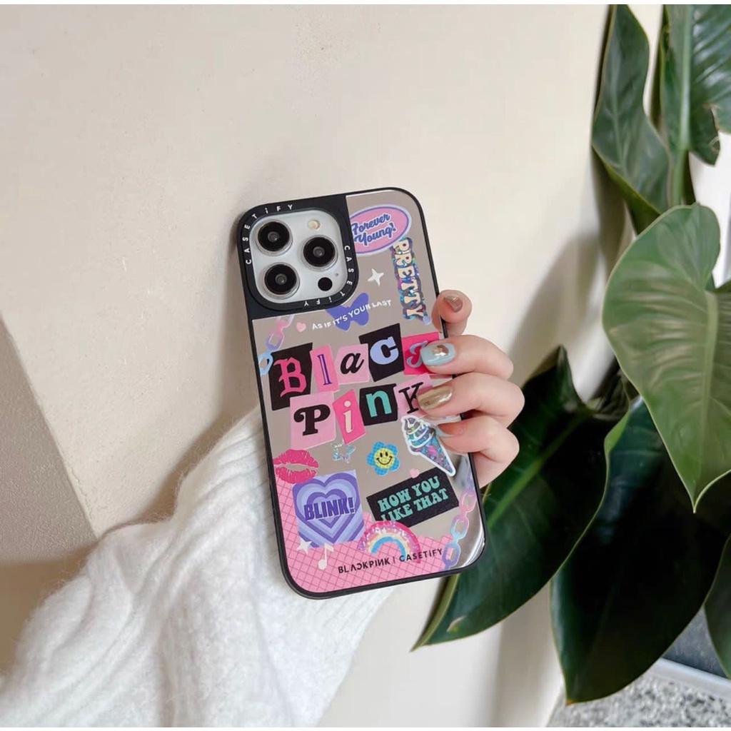 NEW PREMIUM Case !! BLACK PINK MIRROR SOFTCASE IPHONE 14PROMAX 14PRO 14 PLUS 14 13PROMAX 13PRO 13 12PROMAX 12PRO 12 11 SOFTCASE BLACKPINK CASTI-FY BLINK