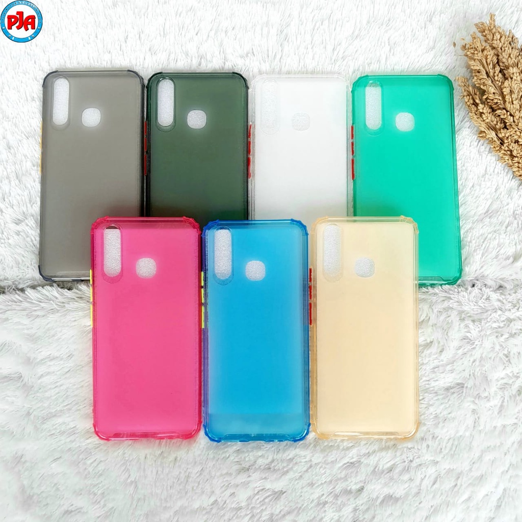 Soft Case Softcase Casing Silikon Macaron Screen Warna Vivo Y19 Y91 Y93 Y95 V15 V17 V19 S1 Pro