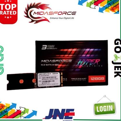 Promo M.2 128GB MIDASFORCE SSD HYPER LIGHTNING (M2-0128-HG)