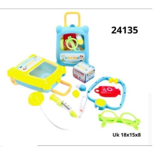 SNI Mainan Anak Doctor Koper Mainan Anak Anak Perempuan Dokter Dokteran Set Lengkap PlaySet Mainan Edukasi import (bukan lokal)