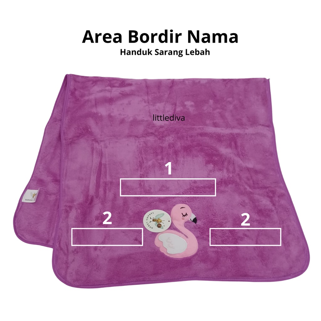 FREE BORDIR NAMA Handuk Karakter merek Penthouse / Sarang Lebah Lembut Bath Towel