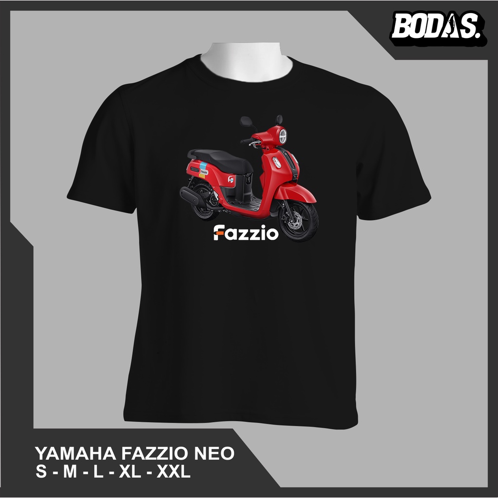 KAOS DISTRO OTOMOTIF MOTOR YAMAHA FAZZIO NEO RED