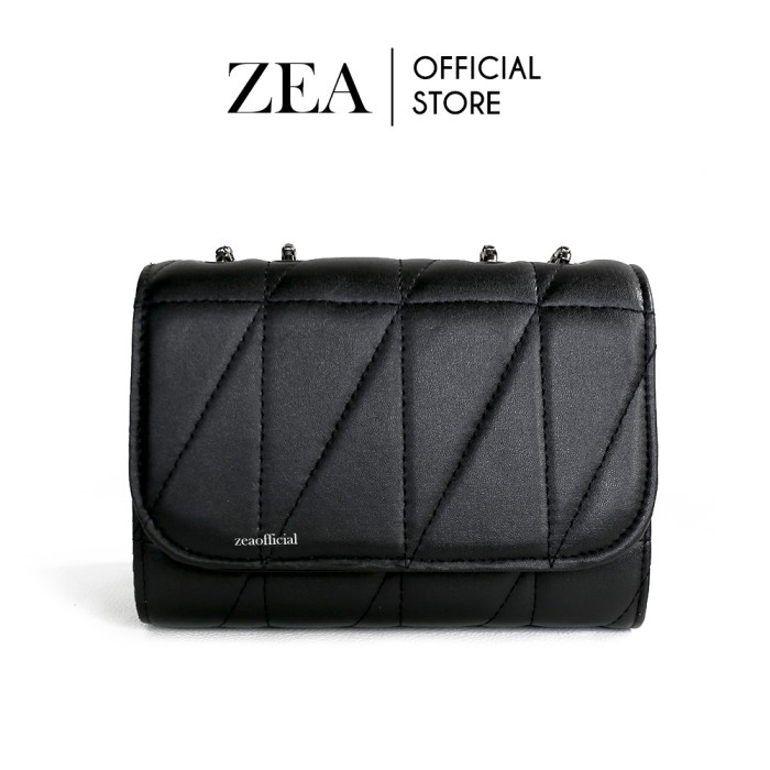 [ZEA OFFICIAL] Alvine Sling Bag - Tas Fashion - Tas Selempang wanita - Hitam V2J7