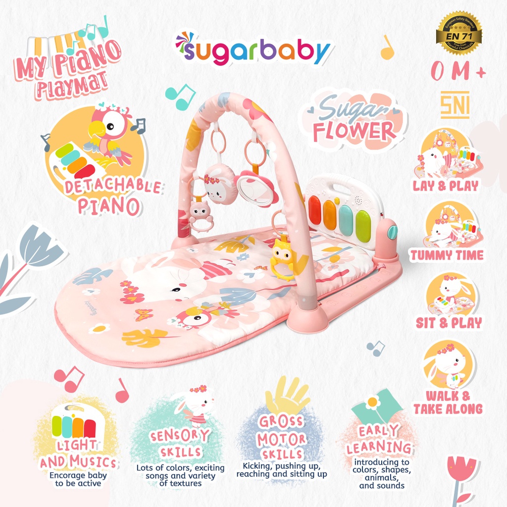 Makassar! Playmat / Playgym Piano Sugar Baby All in One