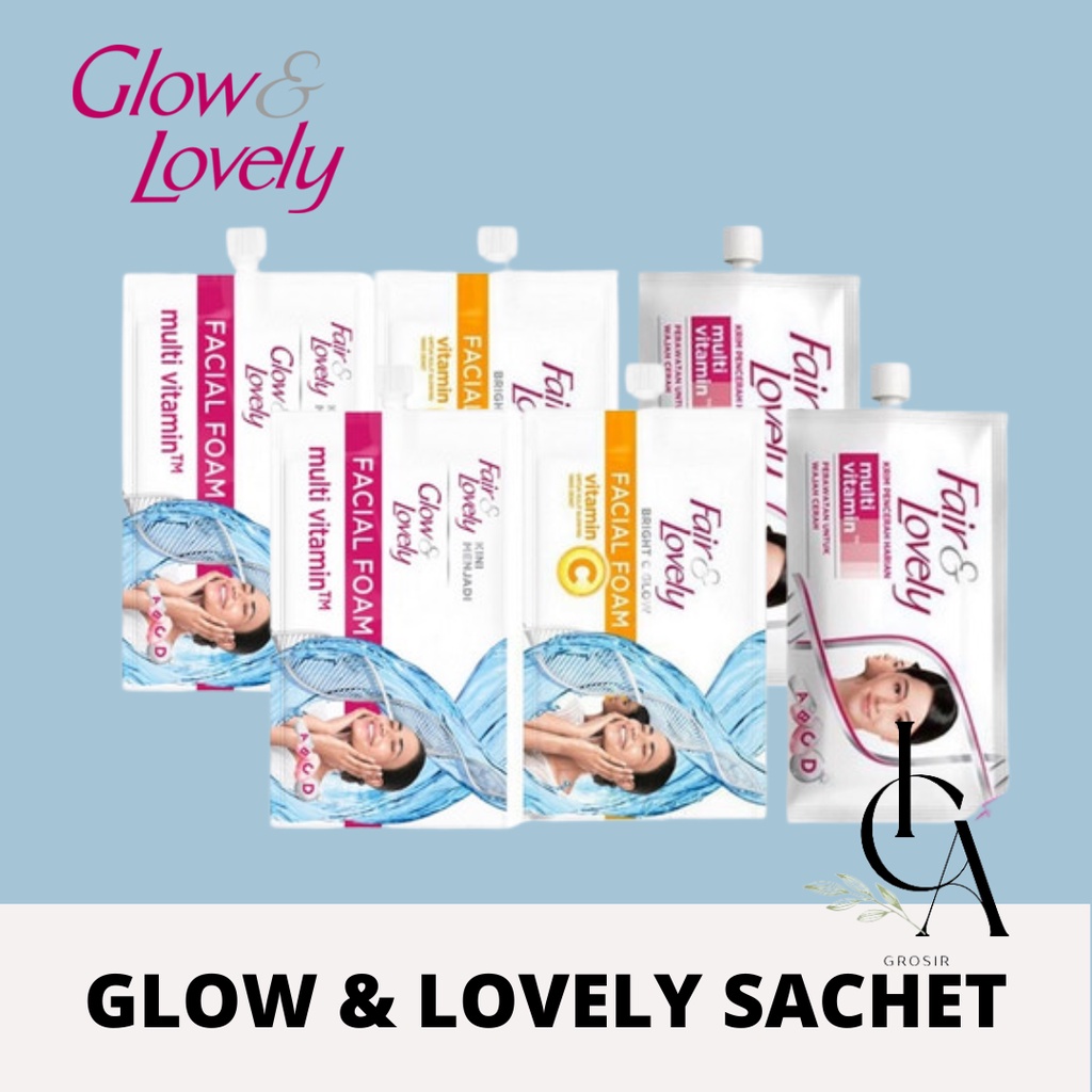 ICA ∞Glow and Lovely Sachet | Multivitamin Cream / Facial Foam | Fair & Lovely Vitamin C