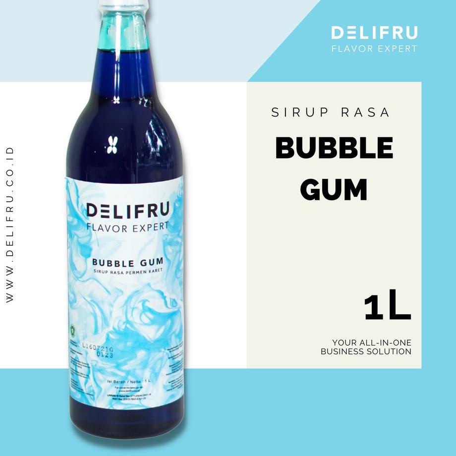 

♝ Syrup Bubble Gum Delifru 1 Liter - Sirup Permen Karet Premium ✭