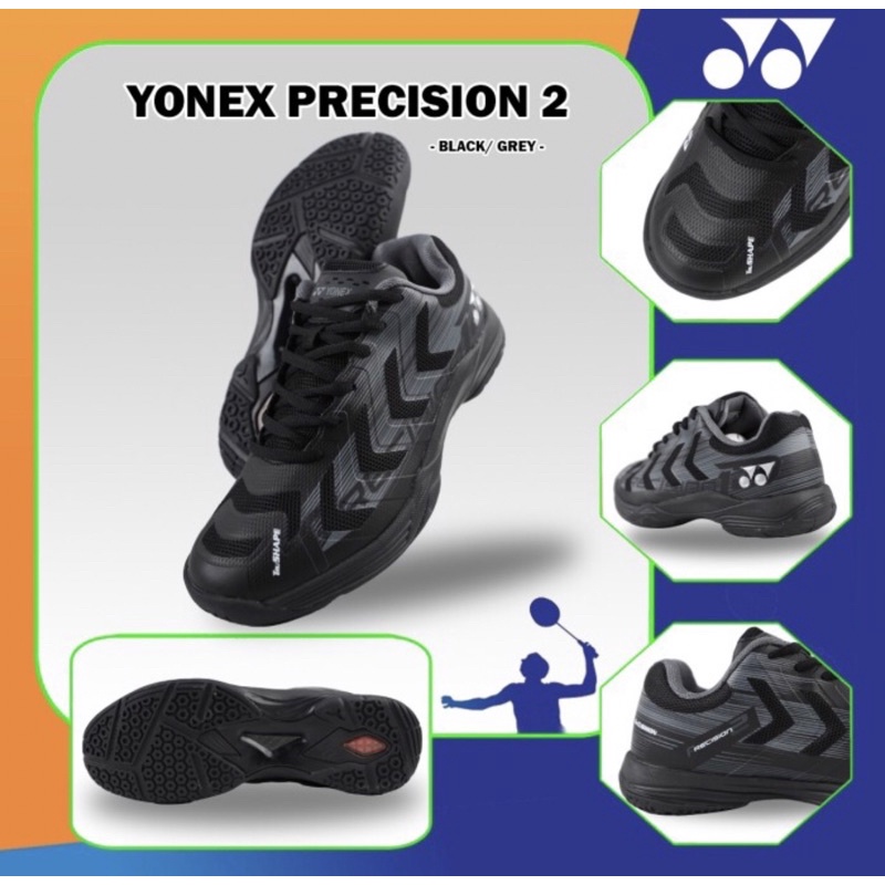 Sepatu Badminton Bulutangkis Olahraga Yonex Precision 2 Original