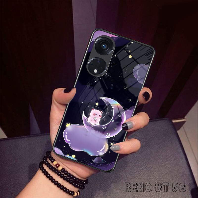 Legend Shop Softcase Kaca mewah for Oppo Reno 8T 5G/4G Terbaru LS12 Softcase Oppo Reno 8T Terbaru - 