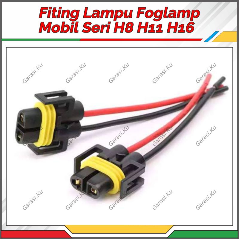 SOKET FITING COP H8 H9 H11 H16 LAMPU FOGLAMP HEADLAMP LAMPU BUMPER LAMPU KABUT MOBIL AVANZA XENIA JA