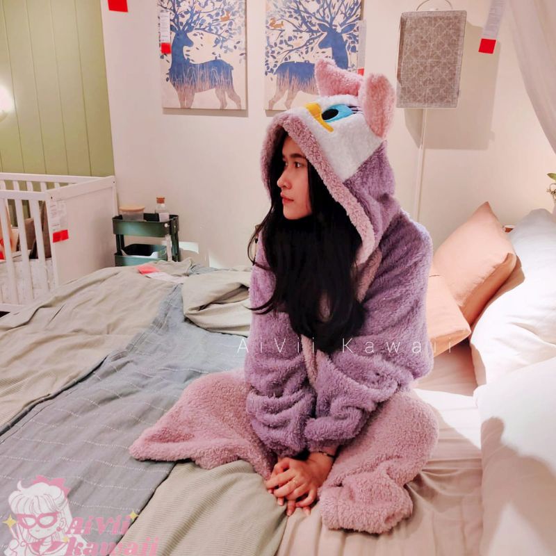 【AiVii】PIYAMA BULU KAWAII ONESIE DAISY DUCK DONALD DUCK