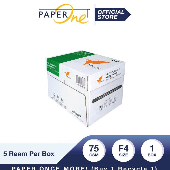 

PP Lite Kertas F4 75gr Copier 1 Box (2500 lembar) Kertas HVS