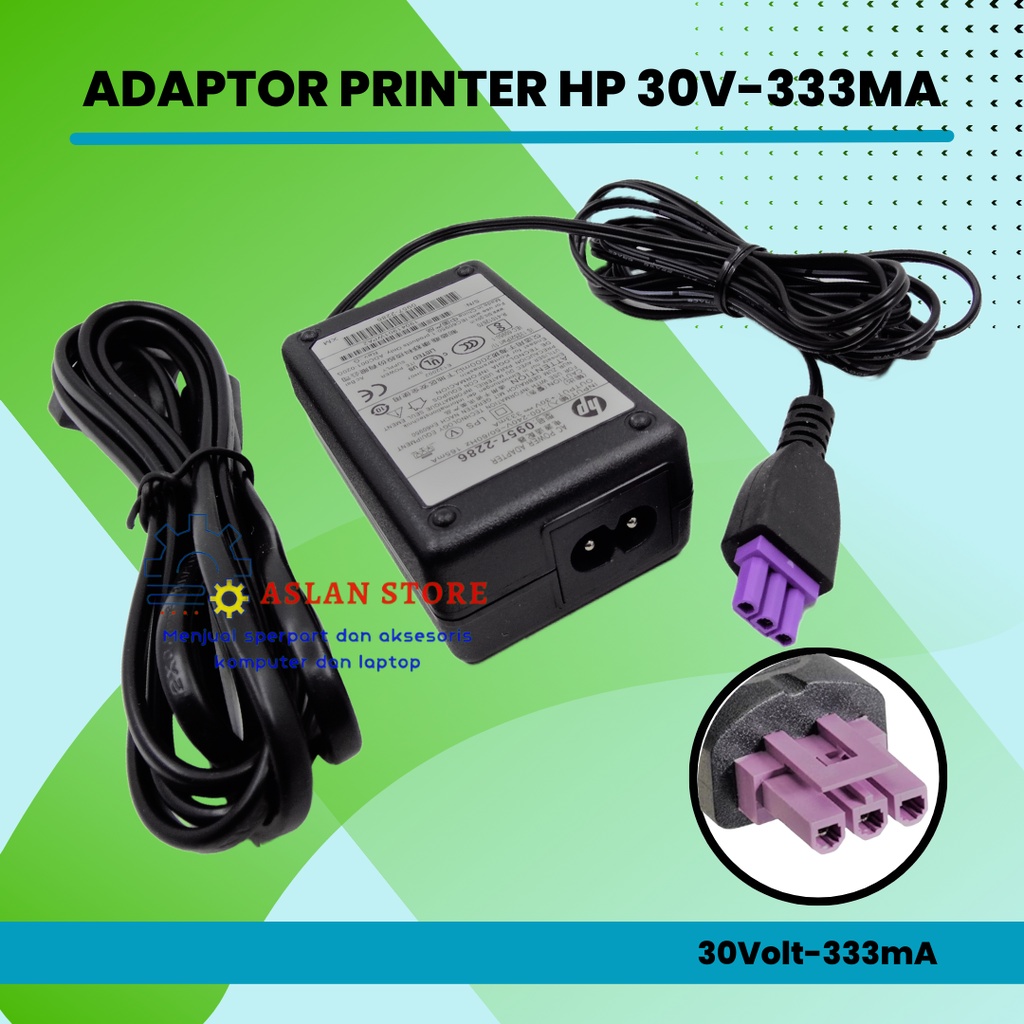 AC Power Adaptor Printer Hp deskjet 30V 333mAH 1000 1050 2050 2060 Original