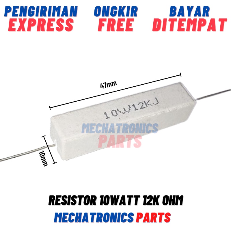 RESISTOR 10WATT 12K OHM