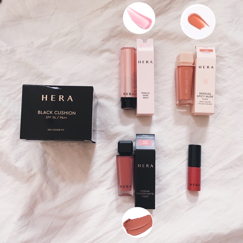 (+freebies) HERA SENSUAL POWDER MATTE LIQUID PAMPAS 435 FOREVER YOUNG 145 SENSUAL SPICY NUDE 432 NO 