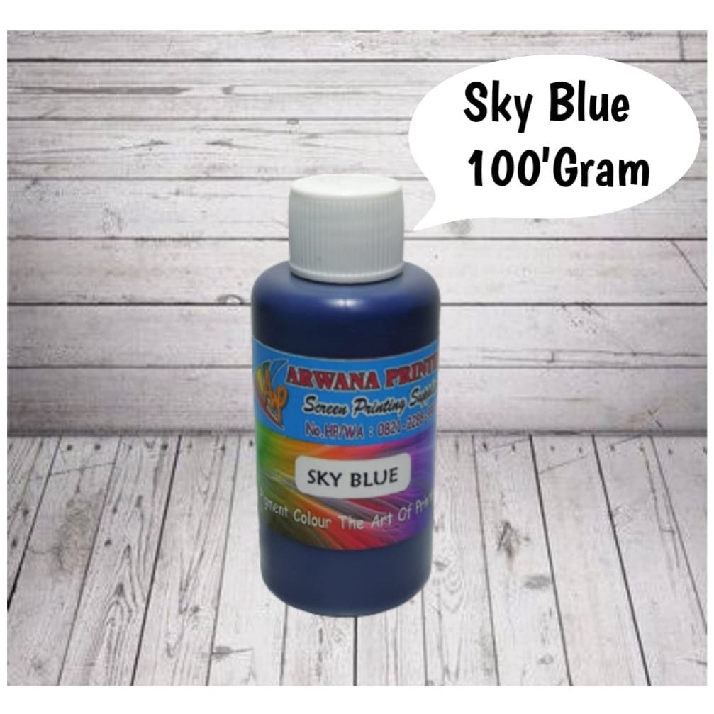 

Pigment Sky Blue Biang Warna Cat Sablon Biru Langit 100 Gram