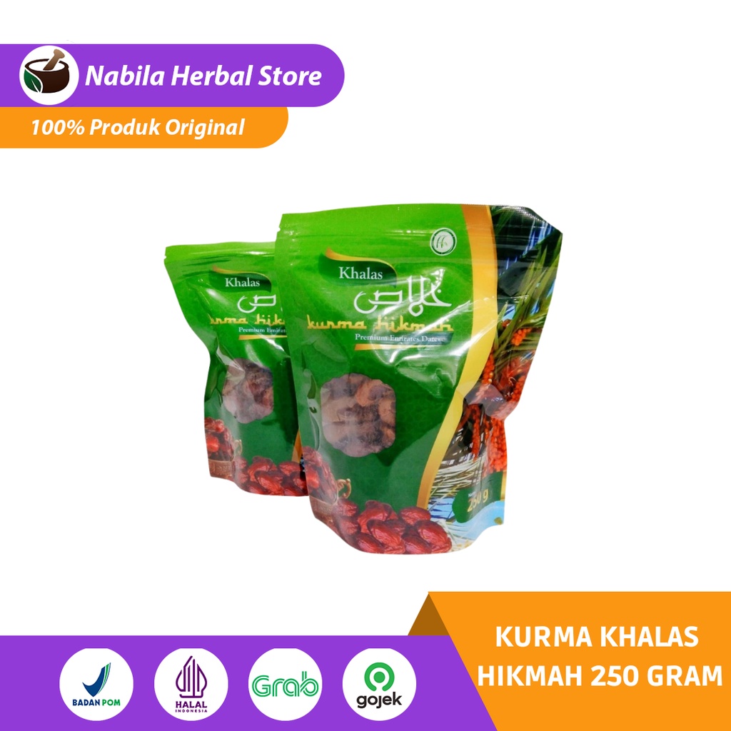 

Kurma Hikmah Khalas Kholas - Kurma Hikmah Kholas - 500 dan 250 Gr