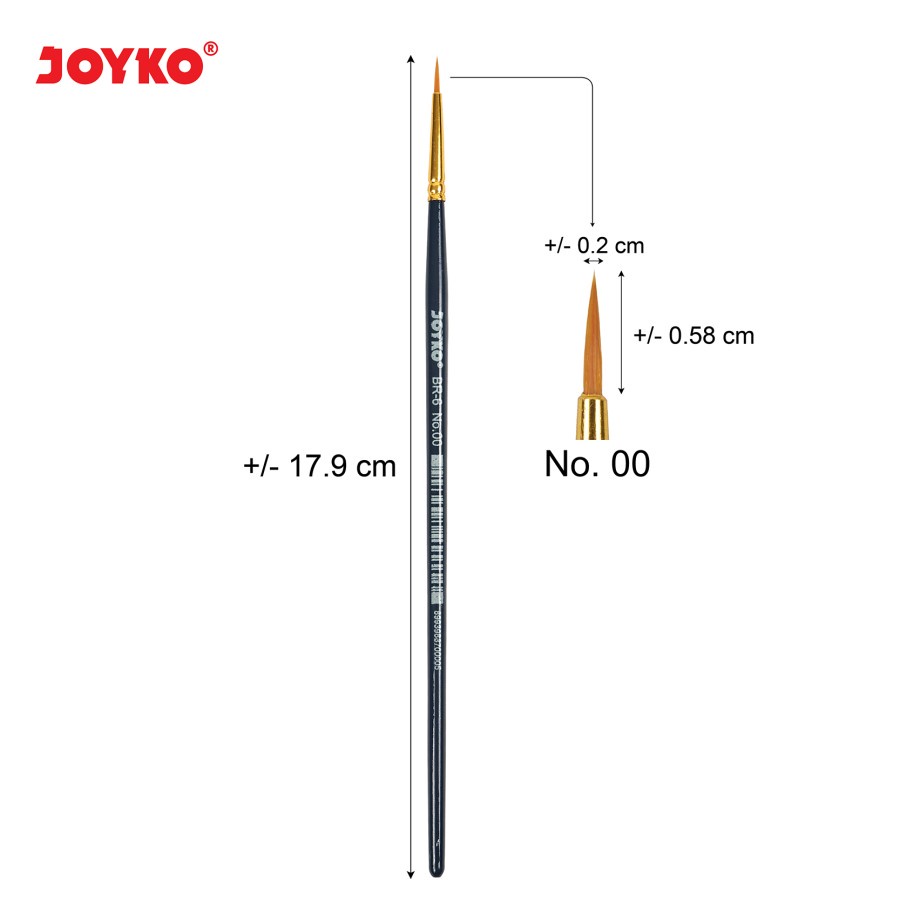 Joyko / Kuas / Kuas lukis / BRUSH BR-6 / JK SET-12 / Alat Melukis