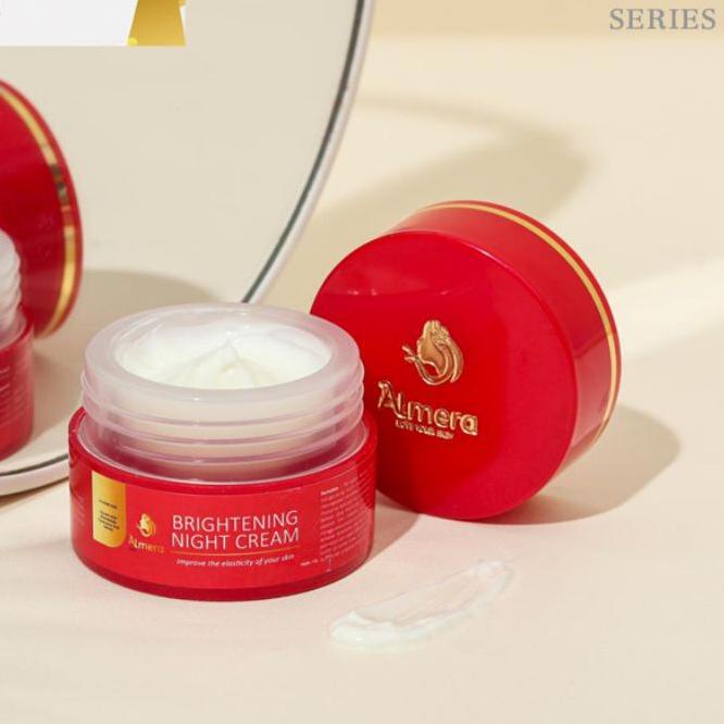 ♪ Almera Skincare Night Cream Whitening, (New) Brightening Night Cream , Almera Skincare, Almera Ski