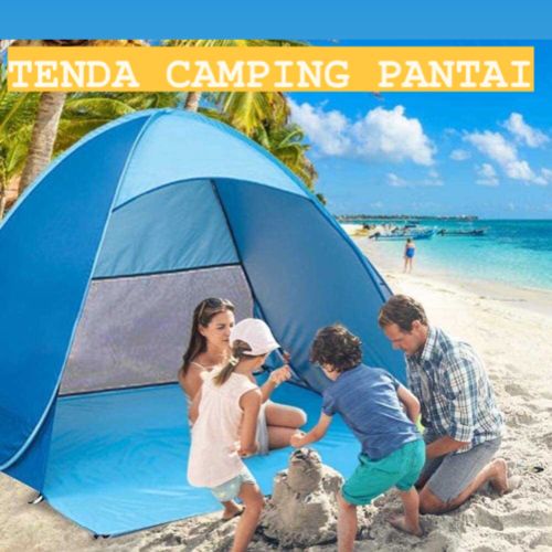 Top Lander Tenda Camping Lipat Tenda Lipat Camping Pantai Single Layer Otomatis Waterproof Pop Up Tent