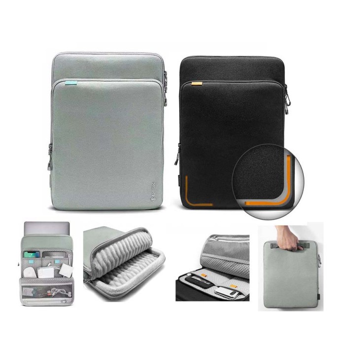 Tas Laptop Tablet iPad Sleeve Tomtoc Protective Case 11 12 inch- Hitam