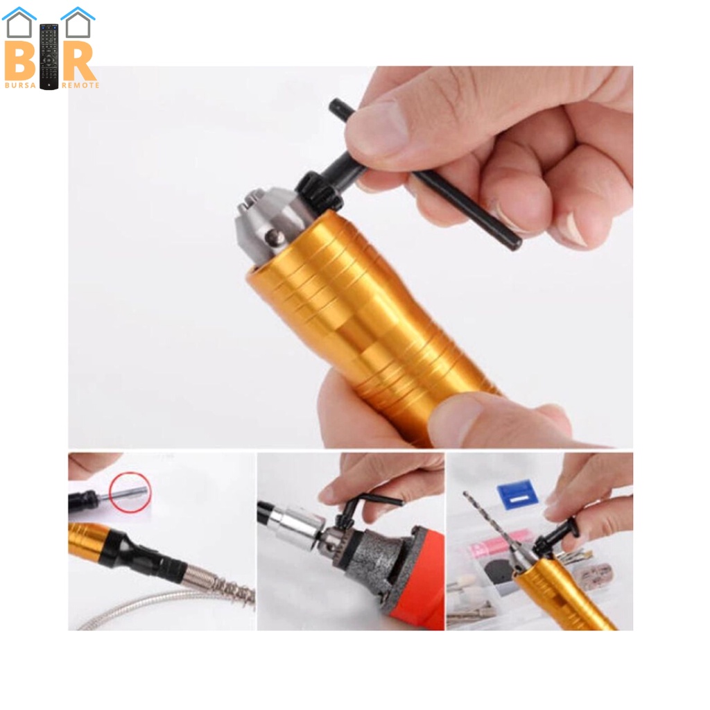 Mesin Kepala Bor Elektrik Tunner Porting Rotary Angle Grinder Handpiece Foredom Flexible 6MM