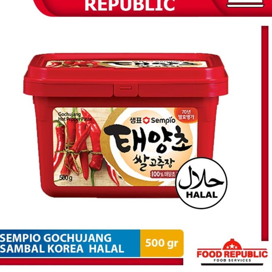 

Yang dinanti Sempio Gochujang Halal 500 gr Sambal Gochujang Pasta Korea Saus Saos Hot Pepper Paste