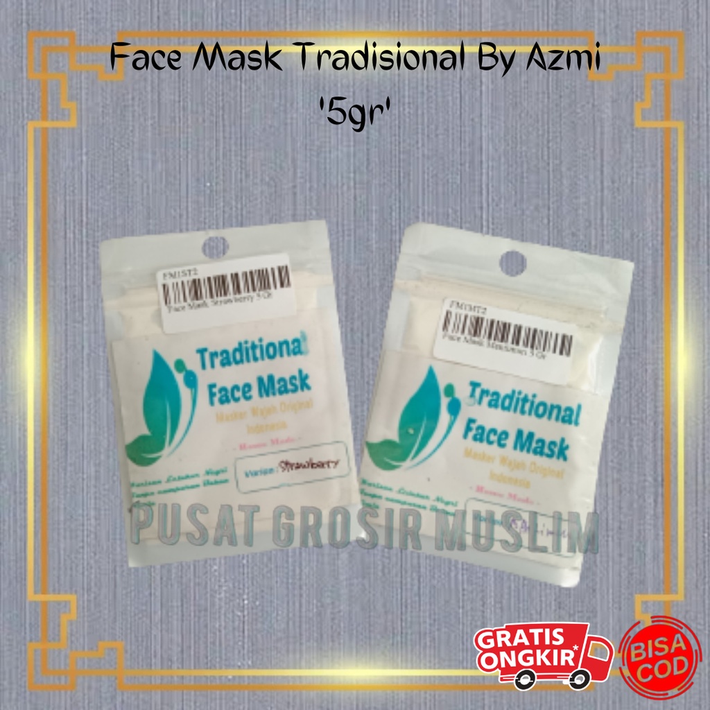 Masker Wajah Original Tradisional Face Mask By Azmi 5gr